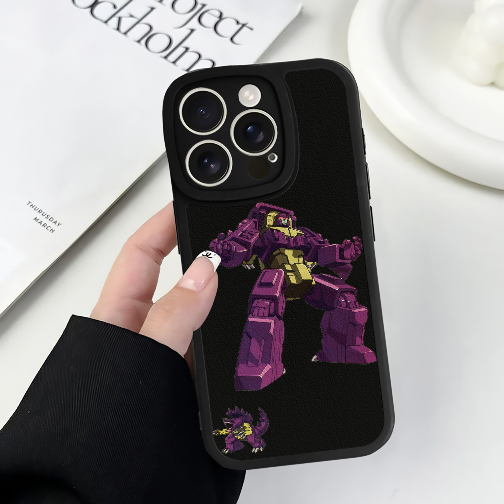（画像用）  【iPhone 16シリーズ対応】シリコンスマホケース（レザー調） 材質：シリコン
